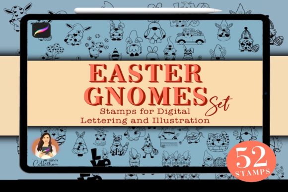 52 Easter Gnomes Procreate Stamps: Elevating Digital Art with Whimsical Efficiency