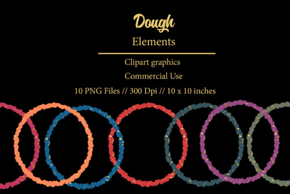 Dough Brush Stroke Clipart Element