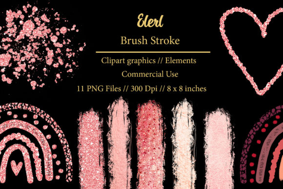 Elerl Brush Stroke Clipart Element