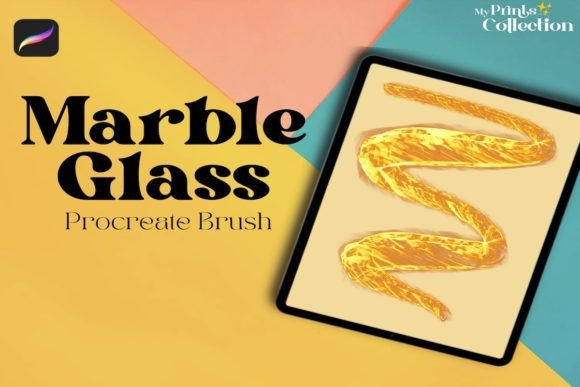 Elevate Art with the Marble Glass Brush