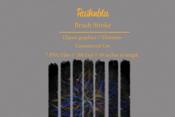 Elevate Your Creative Projects with Raihnbla Brush Stroke Clipart Element