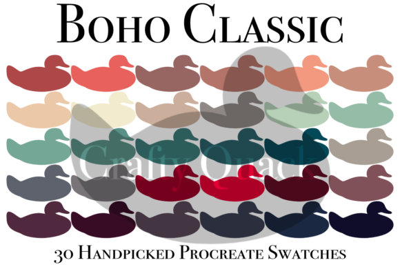 Evaluating the Boho Classic Procreate Swatches Palette for Digital Illustrators