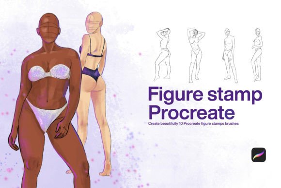 Master Figure Drawing with 10 Procreate Stamps