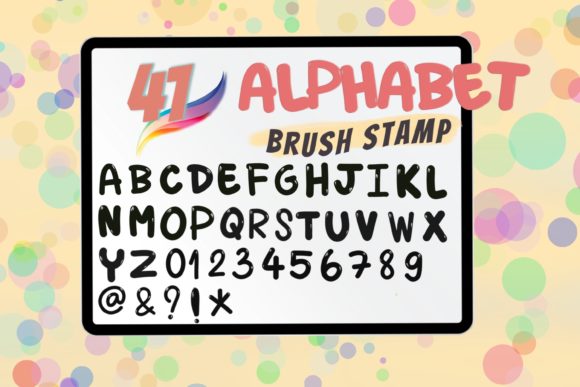Mastering the 41 Alphabet Brush Stamp for Procreate