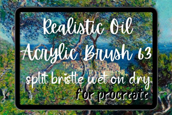 Procreate Oil Brush 63: Realistic Wet Strokes
