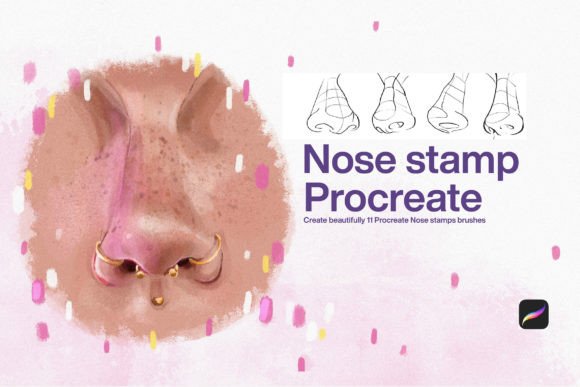 Strategic Character Design: Leveraging 10 Nose Stamp Procreate Assets for Efficient Digital Illustration