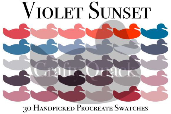 Violet Sunset Procreate Color Palette Guide